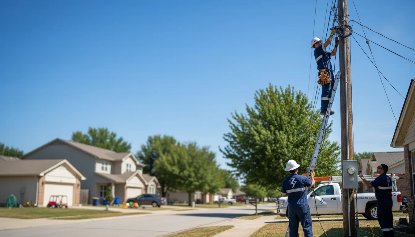 Residential electrician providing installation services in Gravette, AR